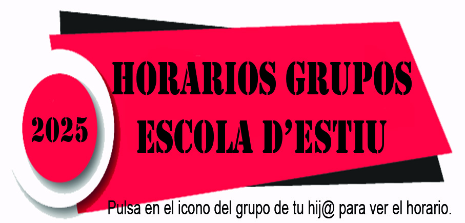 HORARIOS GRUPOS ESCOLA