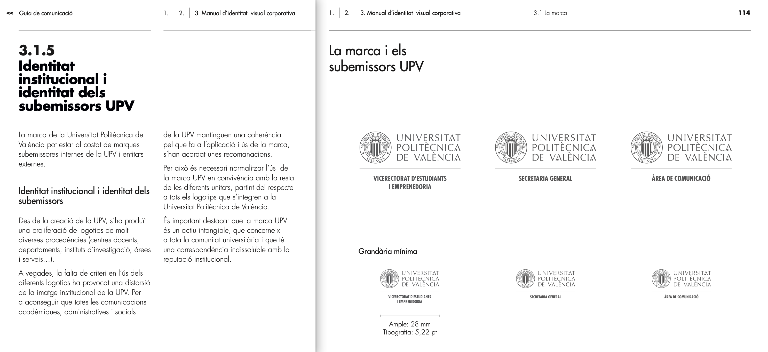 MIVC Manual de Identidad Visual Corporativa UPV