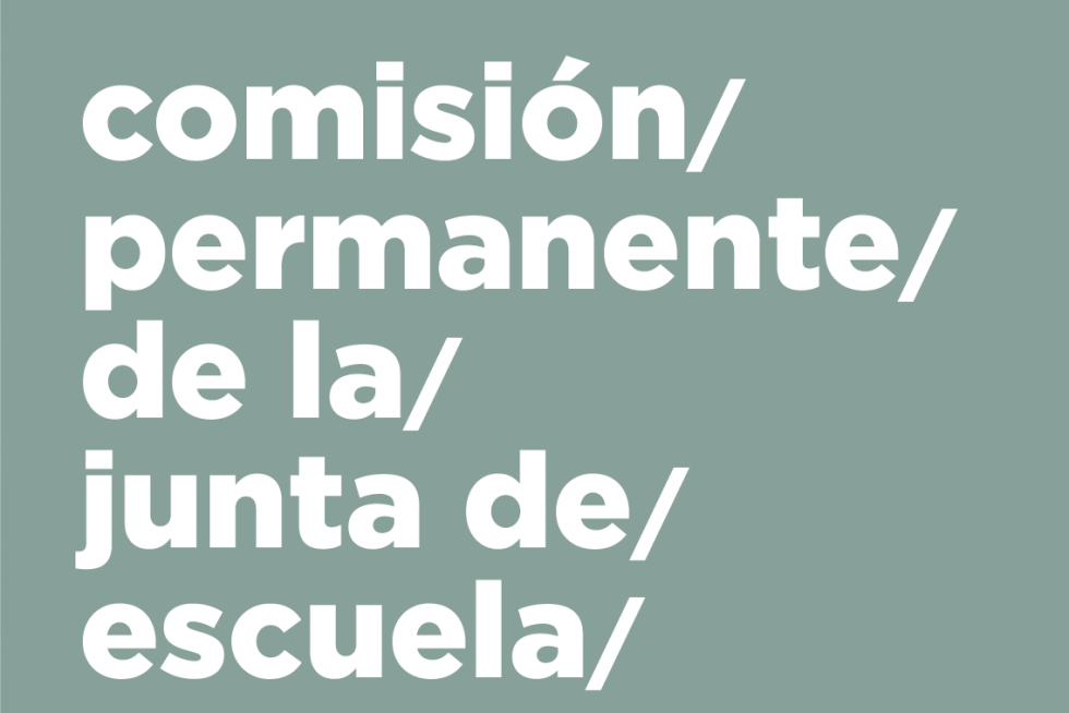 Comisión permanente de la junta de escuela.