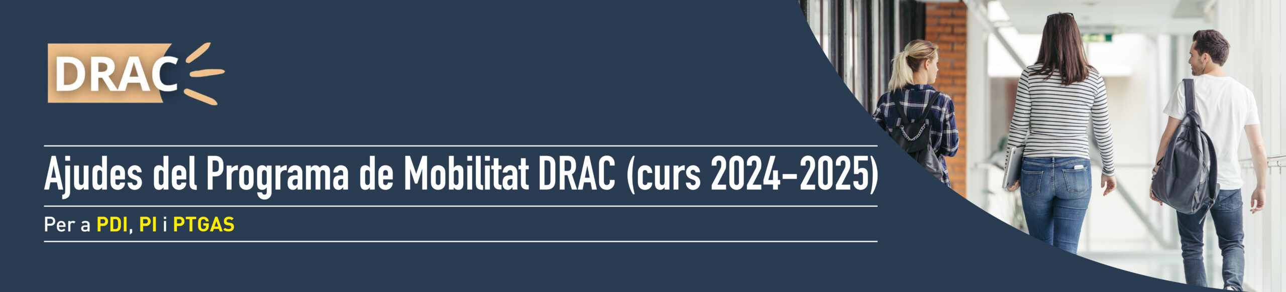 Ayudas para PDI, PI y PTGAS del Programa de Movilidad DRAC (2024-2025)