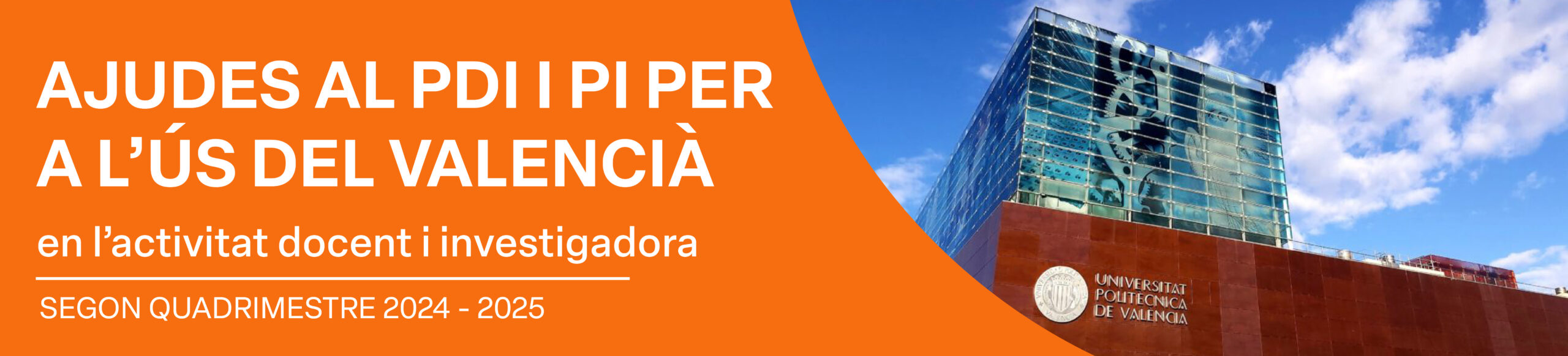 Ayudas al PDI y PI para el uso del valenciano en la actividad docente e investigadora